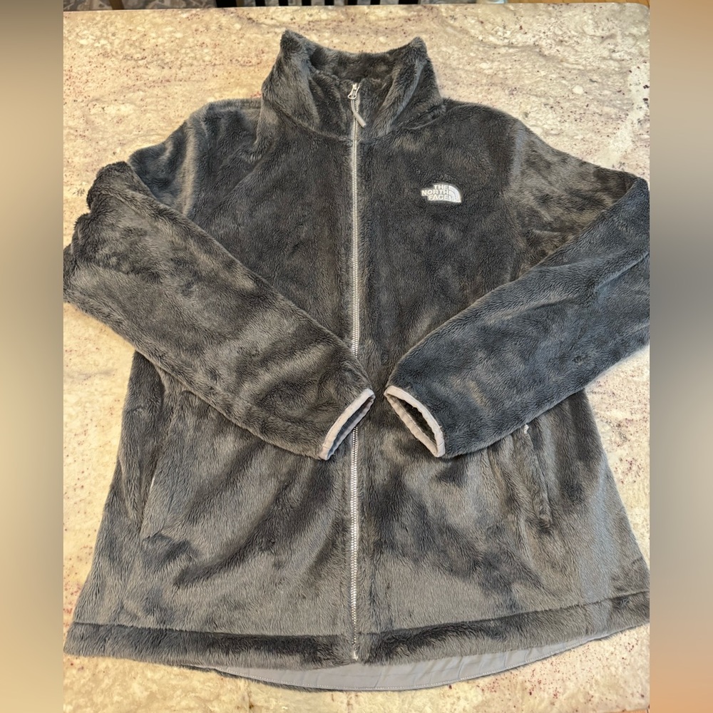 The North Face metallic zipper jacket size large